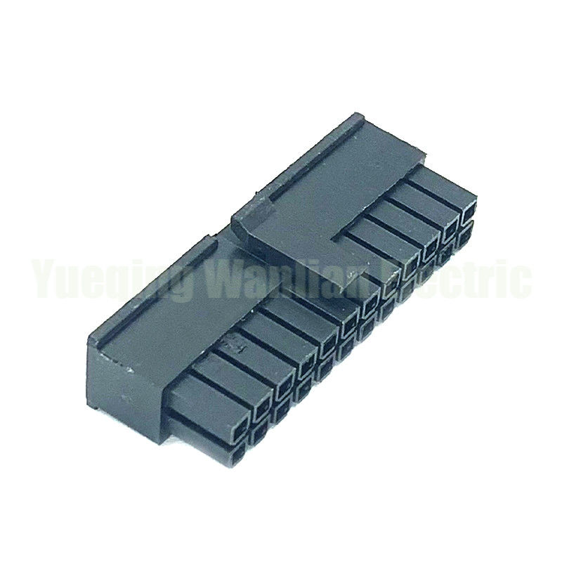 24 PIN 5557 검은색 남자 PC 컴퓨터 ATX 메인보드 전원 커넥터 플라스틱 껍질